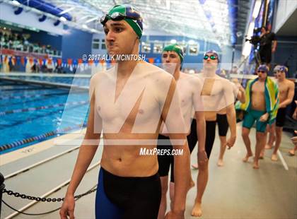 Thumbnail 1 in NCHSAA 3A State Swimming Championship (Finals) photogallery.