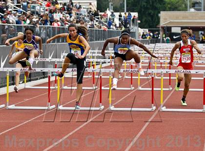 Thumbnail 1 in Arcadia Invitational (100 M Hurdles) photogallery.