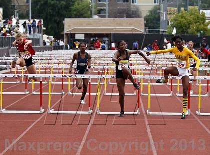 Thumbnail 2 in Arcadia Invitational (100 M Hurdles) photogallery.