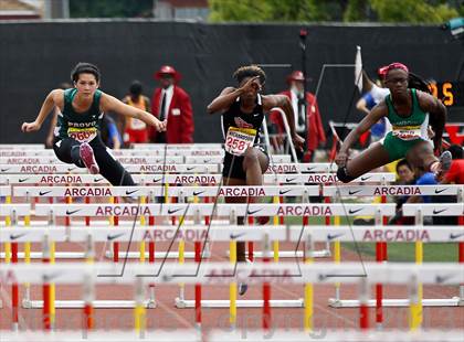 Thumbnail 3 in Arcadia Invitational (100 M Hurdles) photogallery.