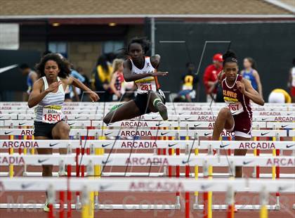 Thumbnail 2 in Arcadia Invitational (100 M Hurdles) photogallery.