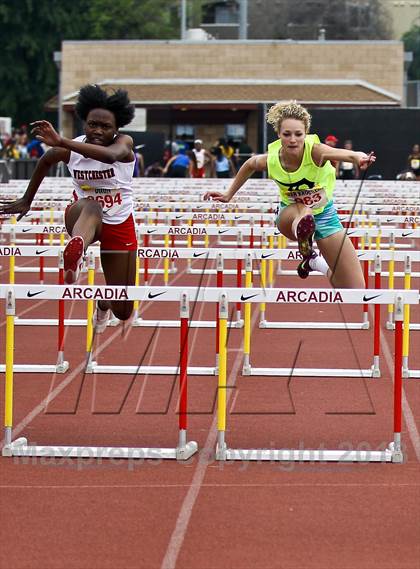 Thumbnail 3 in Arcadia Invitational (100 M Hurdles) photogallery.