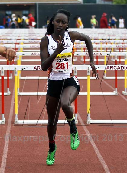 Thumbnail 1 in Arcadia Invitational (100 M Hurdles) photogallery.
