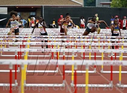 Thumbnail 3 in Arcadia Invitational (100 M Hurdles) photogallery.