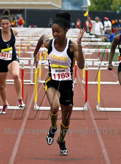 Thumbnail 1 in Arcadia Invitational (100 M Hurdles) photogallery.