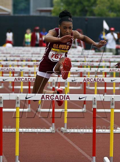 Thumbnail 3 in Arcadia Invitational (100 M Hurdles) photogallery.