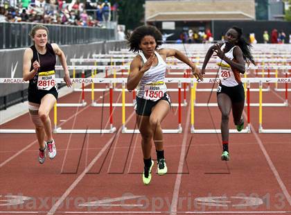 Thumbnail 2 in Arcadia Invitational (100 M Hurdles) photogallery.