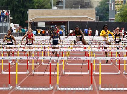 Thumbnail 3 in Arcadia Invitational (100 M Hurdles) photogallery.
