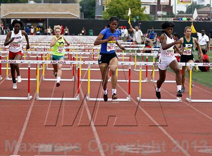 Thumbnail 1 in Arcadia Invitational (100 M Hurdles) photogallery.
