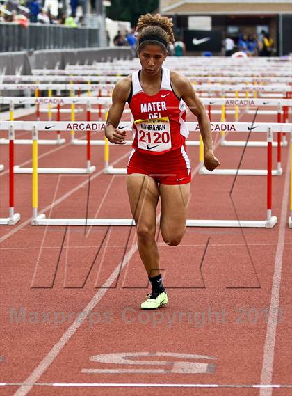 Thumbnail 2 in Arcadia Invitational (100 M Hurdles) photogallery.