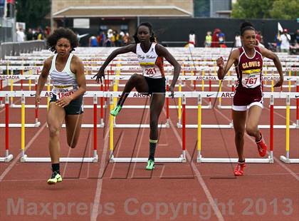 Thumbnail 1 in Arcadia Invitational (100 M Hurdles) photogallery.