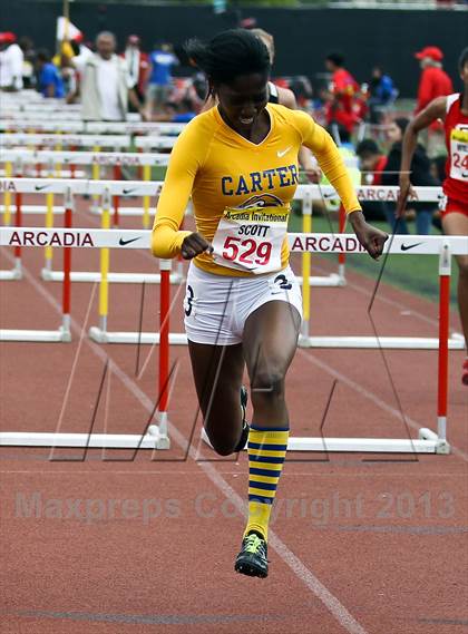 Thumbnail 2 in Arcadia Invitational (100 M Hurdles) photogallery.
