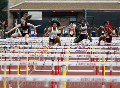 Thumbnail 2 in Arcadia Invitational (100 M Hurdles) photogallery.