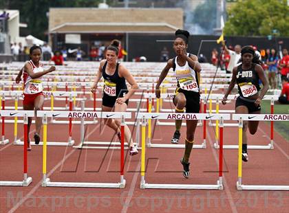 Thumbnail 2 in Arcadia Invitational (100 M Hurdles) photogallery.