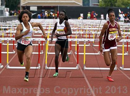 Thumbnail 3 in Arcadia Invitational (100 M Hurdles) photogallery.