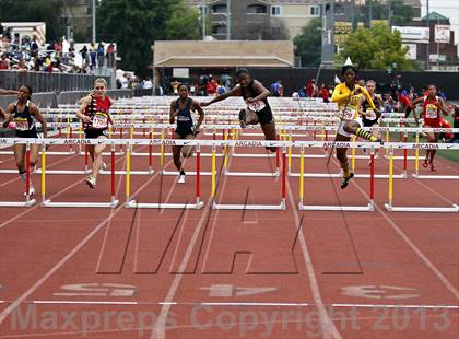 Thumbnail 2 in Arcadia Invitational (100 M Hurdles) photogallery.