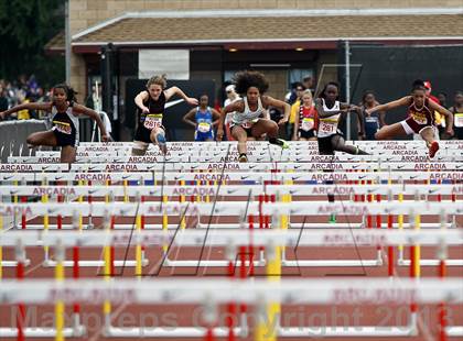 Thumbnail 1 in Arcadia Invitational (100 M Hurdles) photogallery.
