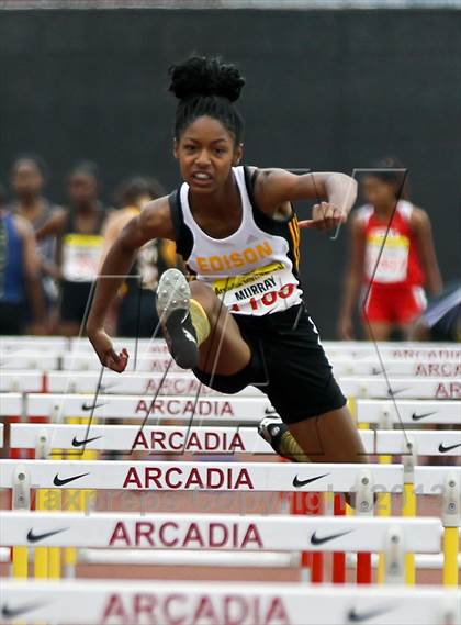 Thumbnail 2 in Arcadia Invitational (100 M Hurdles) photogallery.