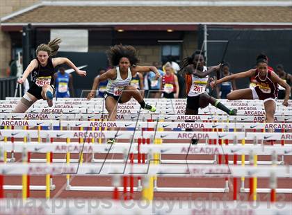 Thumbnail 1 in Arcadia Invitational (100 M Hurdles) photogallery.