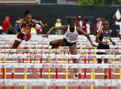 Thumbnail 2 in Arcadia Invitational (100 M Hurdles) photogallery.