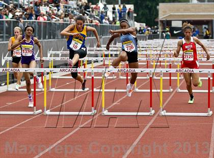 Thumbnail 2 in Arcadia Invitational (100 M Hurdles) photogallery.