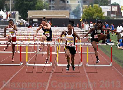 Thumbnail 1 in Arcadia Invitational (100 M Hurdles) photogallery.