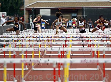 Thumbnail 3 in Arcadia Invitational (100 M Hurdles) photogallery.