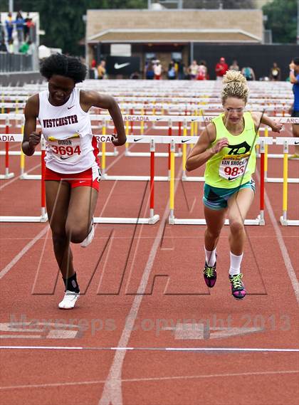 Thumbnail 1 in Arcadia Invitational (100 M Hurdles) photogallery.