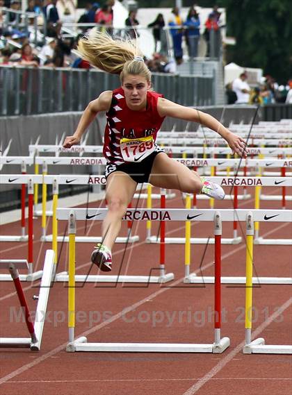 Thumbnail 1 in Arcadia Invitational (100 M Hurdles) photogallery.
