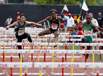 Thumbnail 2 in Arcadia Invitational (100 M Hurdles) photogallery.