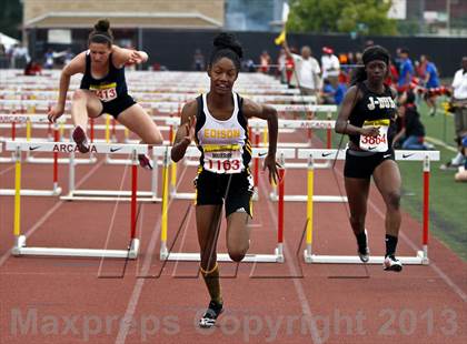 Thumbnail 2 in Arcadia Invitational (100 M Hurdles) photogallery.