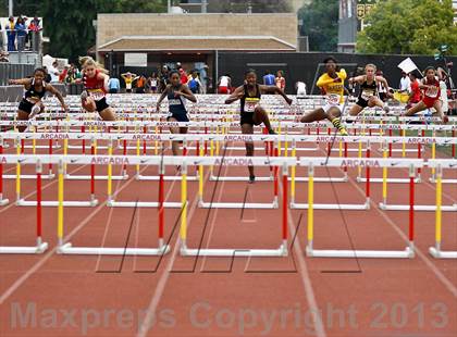 Thumbnail 2 in Arcadia Invitational (100 M Hurdles) photogallery.