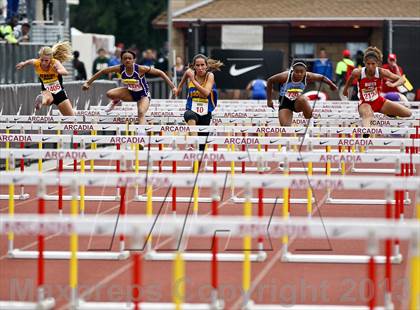 Thumbnail 2 in Arcadia Invitational (100 M Hurdles) photogallery.