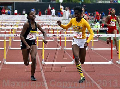Thumbnail 3 in Arcadia Invitational (100 M Hurdles) photogallery.