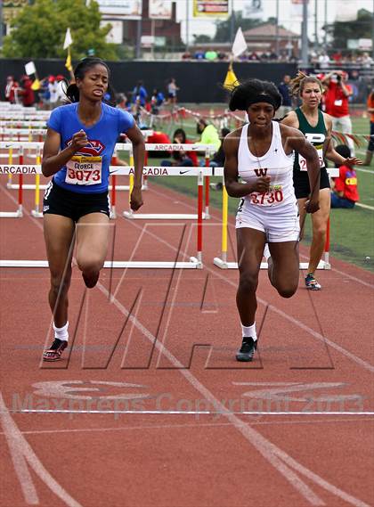 Thumbnail 3 in Arcadia Invitational (100 M Hurdles) photogallery.