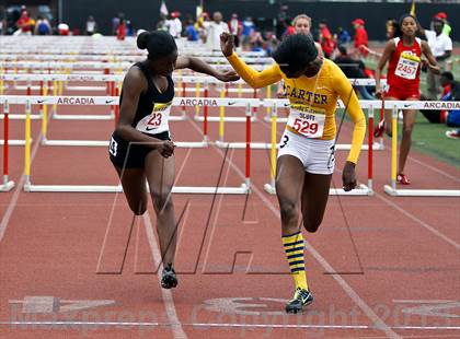 Thumbnail 2 in Arcadia Invitational (100 M Hurdles) photogallery.