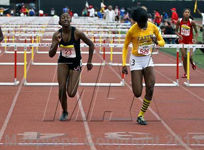 Thumbnail 3 in Arcadia Invitational (100 M Hurdles) photogallery.