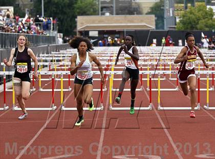 Thumbnail 2 in Arcadia Invitational (100 M Hurdles) photogallery.