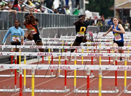 Thumbnail 3 in Arcadia Invitational (100 M Hurdles) photogallery.