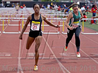Thumbnail 3 in Arcadia Invitational (100 M Hurdles) photogallery.