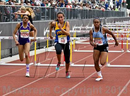 Thumbnail 2 in Arcadia Invitational (100 M Hurdles) photogallery.