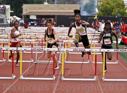 Thumbnail 3 in Arcadia Invitational (100 M Hurdles) photogallery.