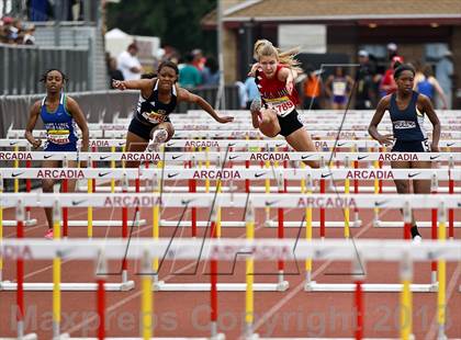 Thumbnail 3 in Arcadia Invitational (100 M Hurdles) photogallery.