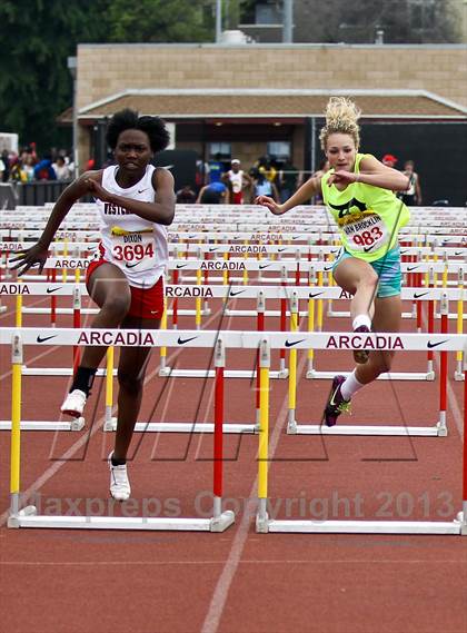 Thumbnail 2 in Arcadia Invitational (100 M Hurdles) photogallery.