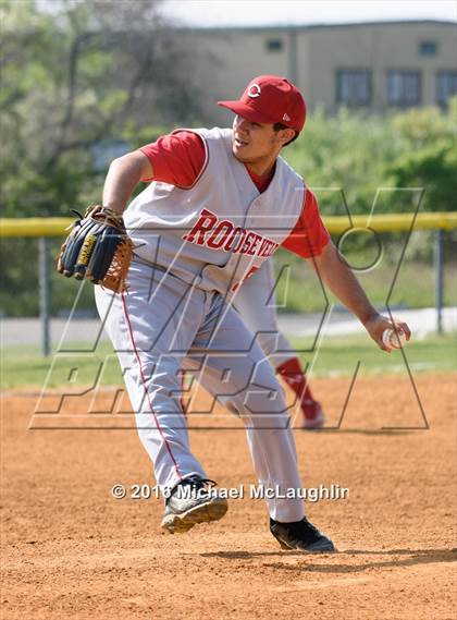 Thumbnail 1 in Roosevelt vs Scholars Academy (PSAL Class A 1st Round) photogallery.