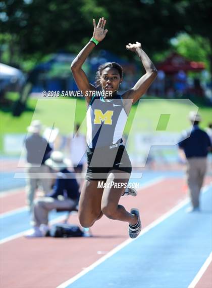 Thumbnail 2 in CIF State Track and Field Championships (Girls Long Jump Prelims) photogallery.