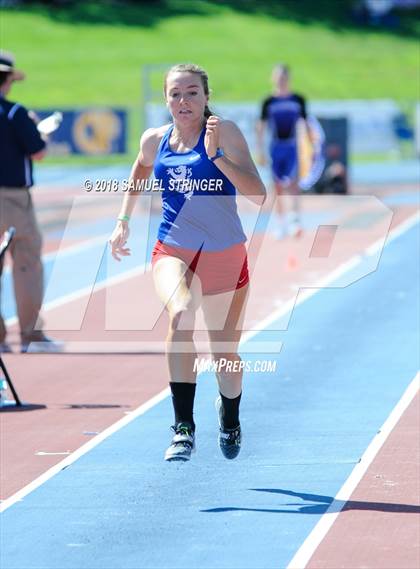 Thumbnail 3 in CIF State Track and Field Championships (Girls Long Jump Prelims) photogallery.