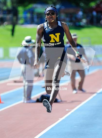 Thumbnail 2 in CIF State Track and Field Championships (Girls Long Jump Prelims) photogallery.