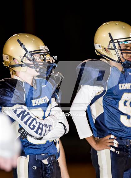 Thumbnail 3 in Notre Dame Catholic vs Weatherford Christian (TAPPS 6-man Quarterfinal Playoff)  photogallery.