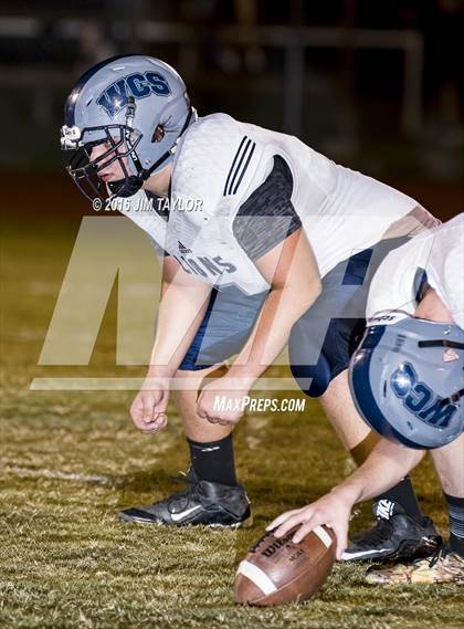 Thumbnail 1 in Notre Dame Catholic vs Weatherford Christian (TAPPS 6-man Quarterfinal Playoff)  photogallery.